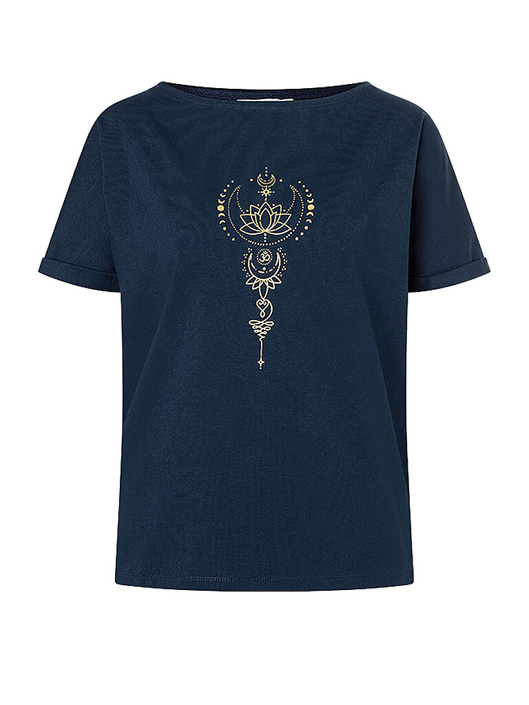 SPIRIT OF OM Damen Yogashirt Eka Padma dunkelblau | XS